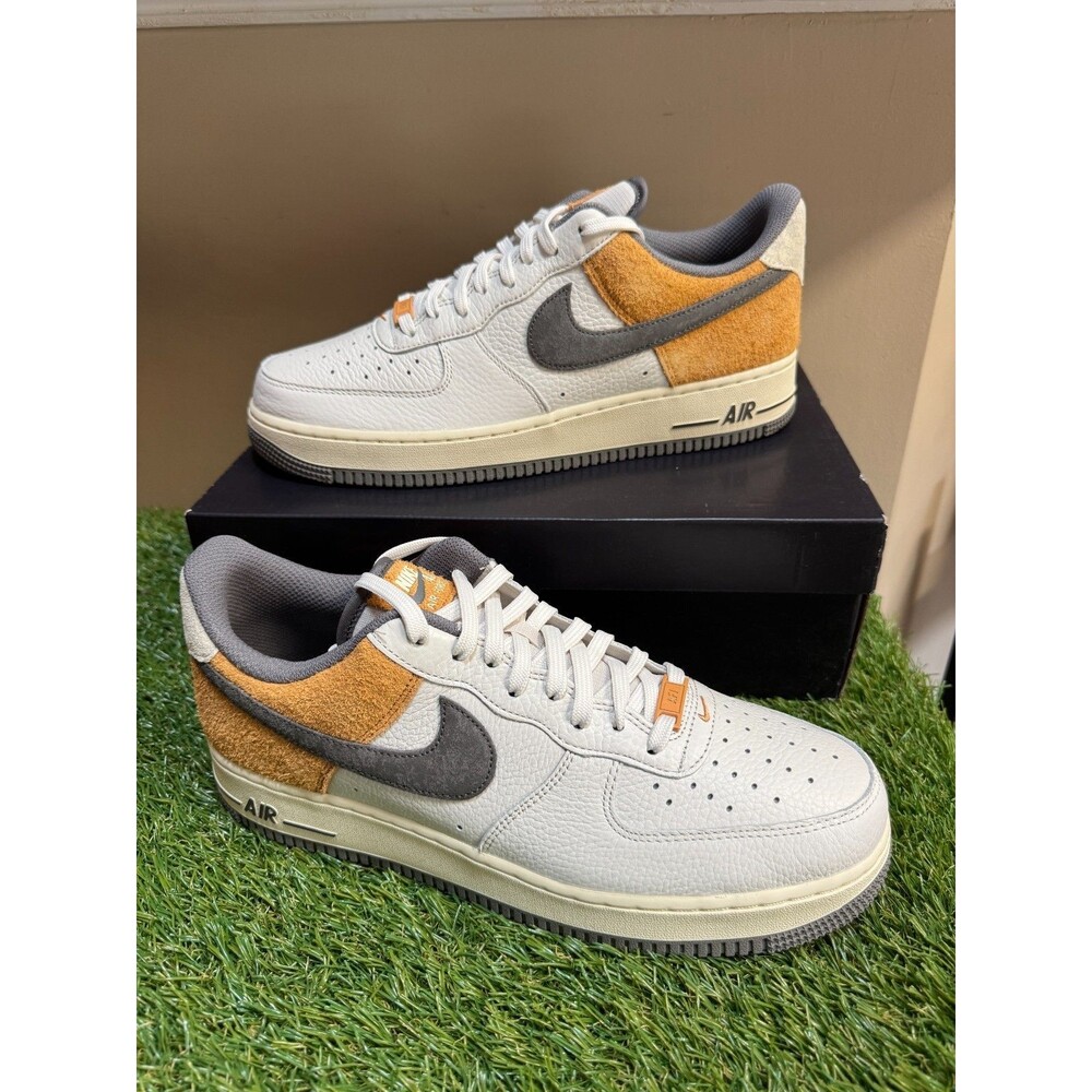 Mens 13 Nike Air Force 1 '07 LV8 Phantom Copper Moon Leather Pewter IB7718-030